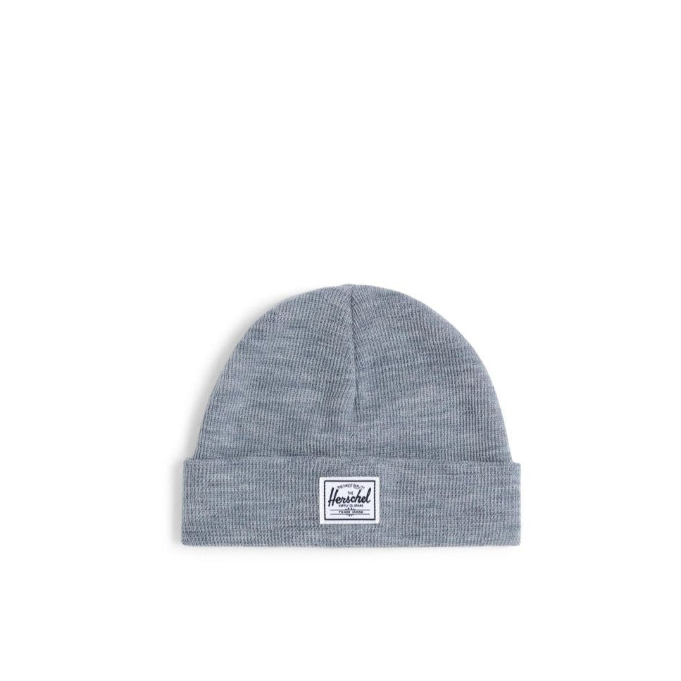 Herschel Heather Light Grey Baby Beanie for 6-18 Months - Soft & Warm Winter Hat for Infants & Toddlers - Perfect for Outdoor Activities & Cold Weather