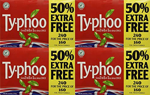 Typhoo Tea Bags - 480 Count (Pack of 2 x 240 Bags) | Premium Black Tea | Perfect for Office, Home & Gifts | Bulk Tea Bags for Daily Brewing & Entertaining