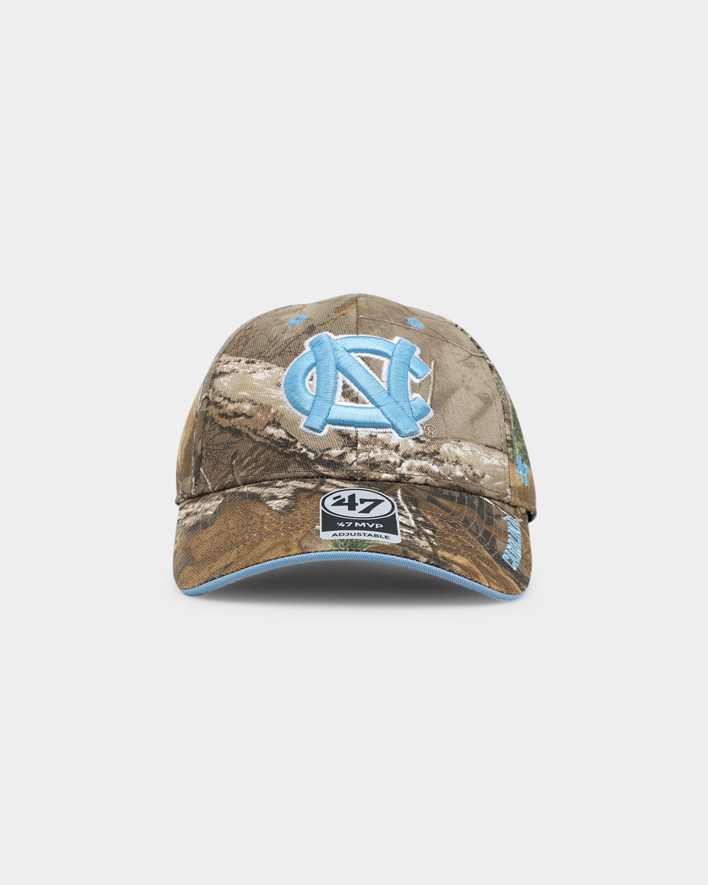 47 Brand North Carolina Tar Heels UNC '47 MVP Strapback Realtree Adjustable Hat - Official NCAA College Fan Gear for Men & Women - Perfect for Game Day, Tailgating and Outdoor Activities
