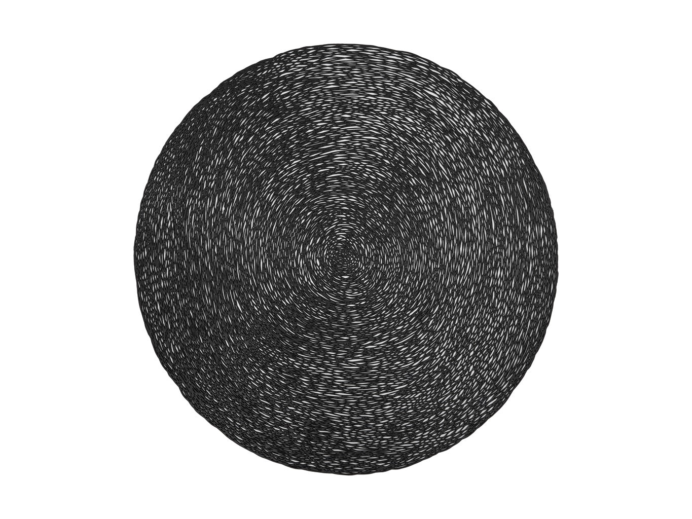 Maxwell & Williams Elegant Black Lace Metallic Round Placemat 38cm - Perfect for Dining Tables, Wedding Decor, and Home Entertaining