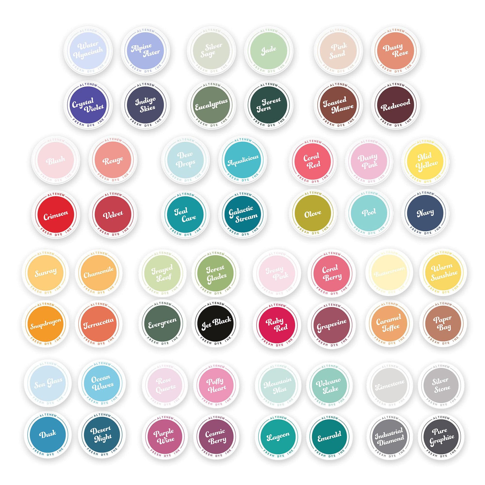 ChromaBloom Delights Fresh Dye Ink Bundle - Premium Vibrant Colors for Calligraphy, Art & Craft Projects - Perfect for Scrapbooking, Card Making & DIY Stationery