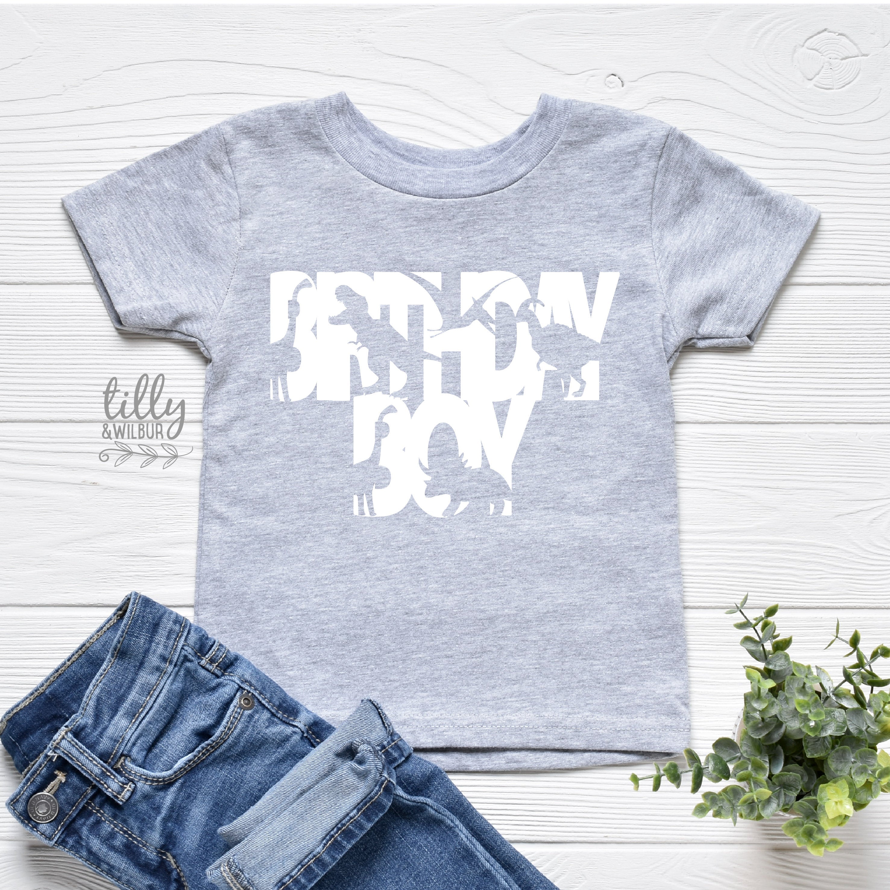 Dinosaur Birthday T-Shirt for Boys - Cute Dino Graphic Tee for Kids Birthday Party & Casual Wear