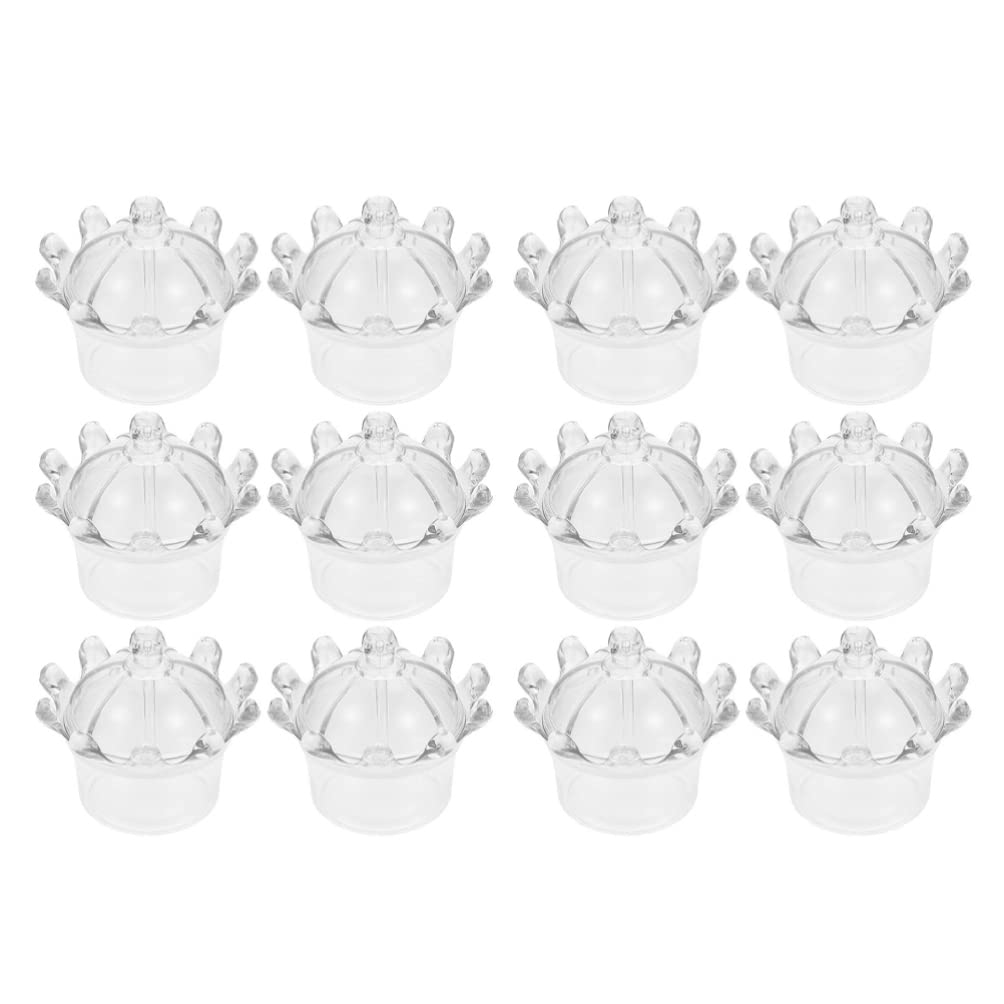 Mini Plastic Candy Box 12Pcs - Fillable Dome Containers for Baby Shower & Party Supplies | Candy Storage & Terrarium Decor