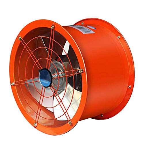 220V 16 Inch Explosion-Proof Axial Duct Fan - 370W 5400m³/h Wall Mount Tube Fan for Kitchen Ventilation, Warehouse Air Circulation & Workshop Cooling | INTBUYING Industrial Grade Cylinder Pipe Fan