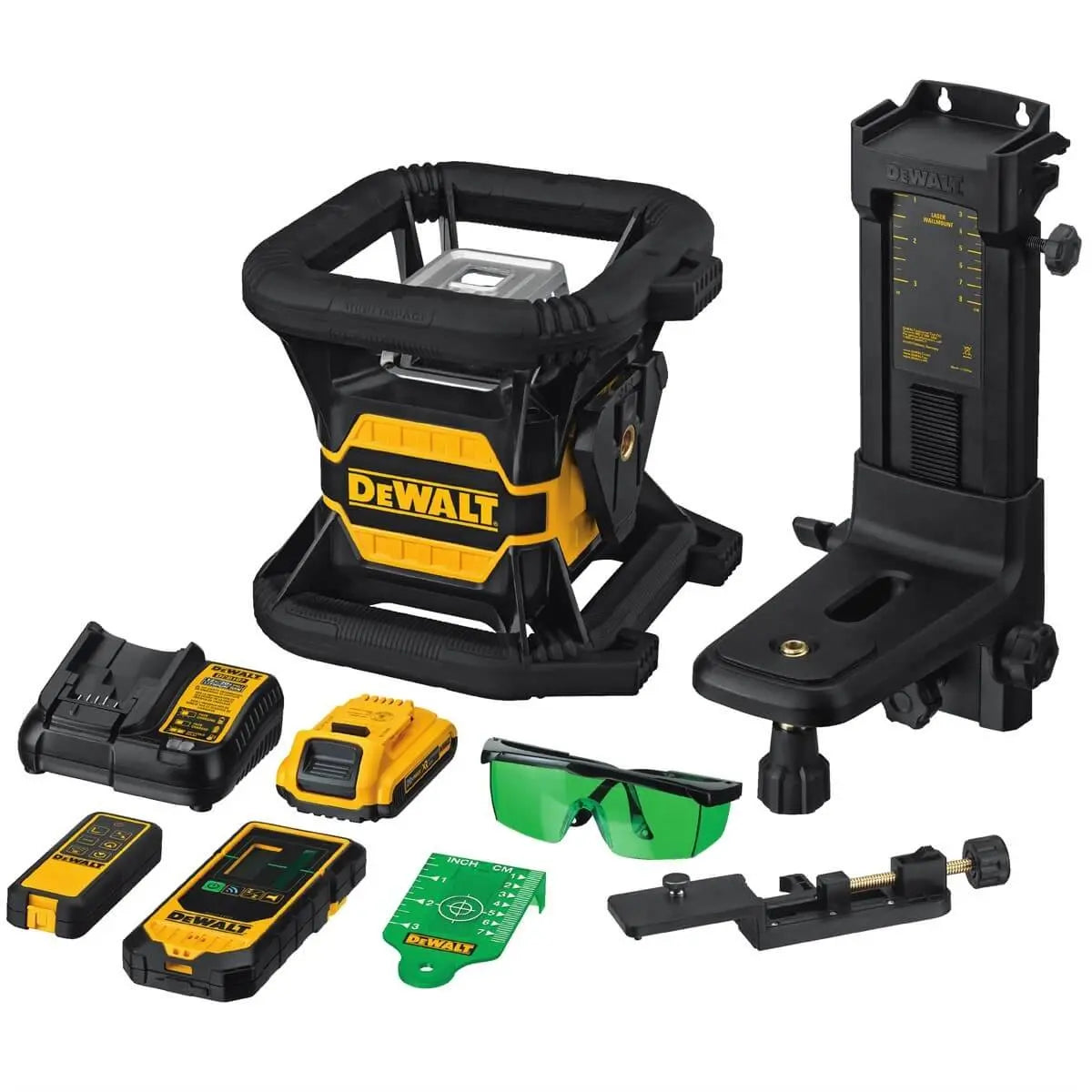 DEWALT DW080LGS 20V Max Green Beam Self-Leveling Laser Level with Bluetooth Connectivity - Perfect for Construction, DIY Projects, and Professional Grade Alignment
