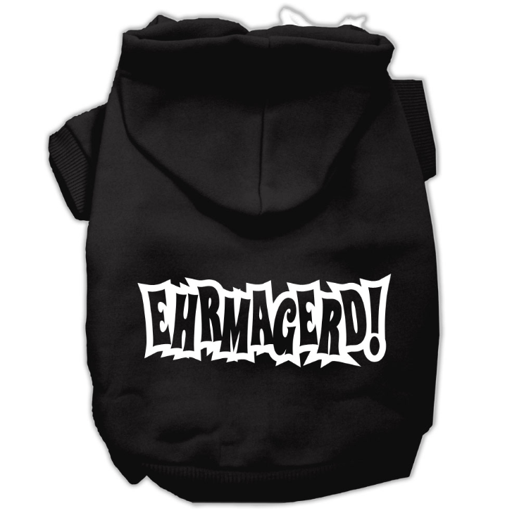 Ehrmagerd! Funny Dog Hoodie - Cute & Cozy Pet Sweater for Small & Medium Dogs - Perfect for Winter Walks & Photo Shoots