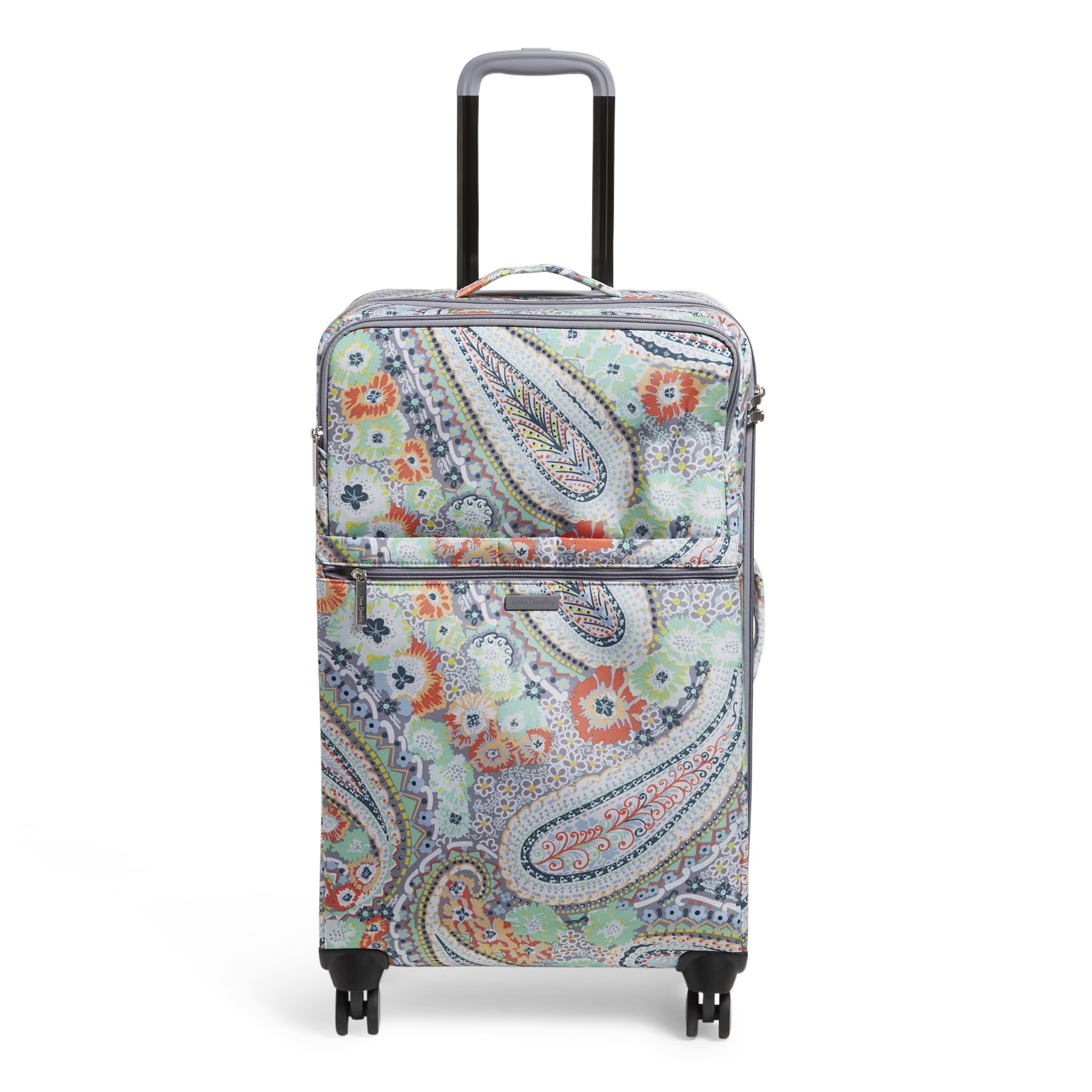 Vera Bradley Women's Lightweight Rolling Carry-On Luggage - Spinner Suitcase with Expandable Design for Travel, Business Trips & Weekend Getaways