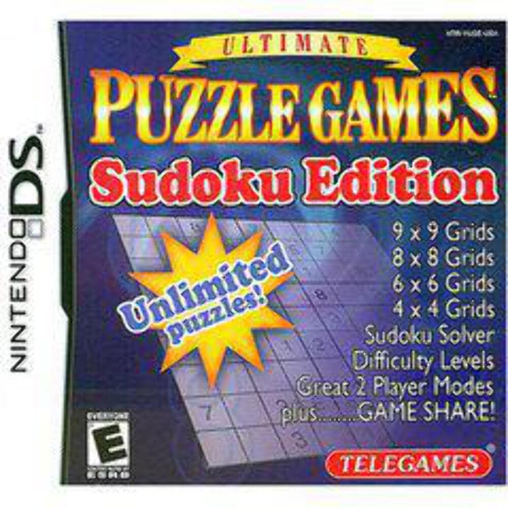 Best Sudoku Puzzle Games for Nintendo DS - Brain Training & Fun for All Ages - Perfect for Travel, Commuting, and Family Game Nights