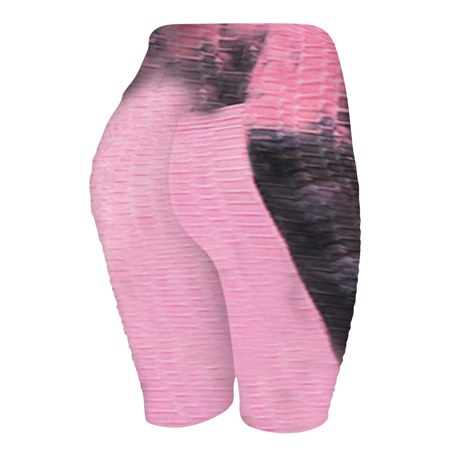 Kingsir Women's Bermuda Shorts - Stretchy Wrinkle-Free Running & Yoga Pants, Tie-Dye Biker Shorts for Fitness, Gym & Casual Wear