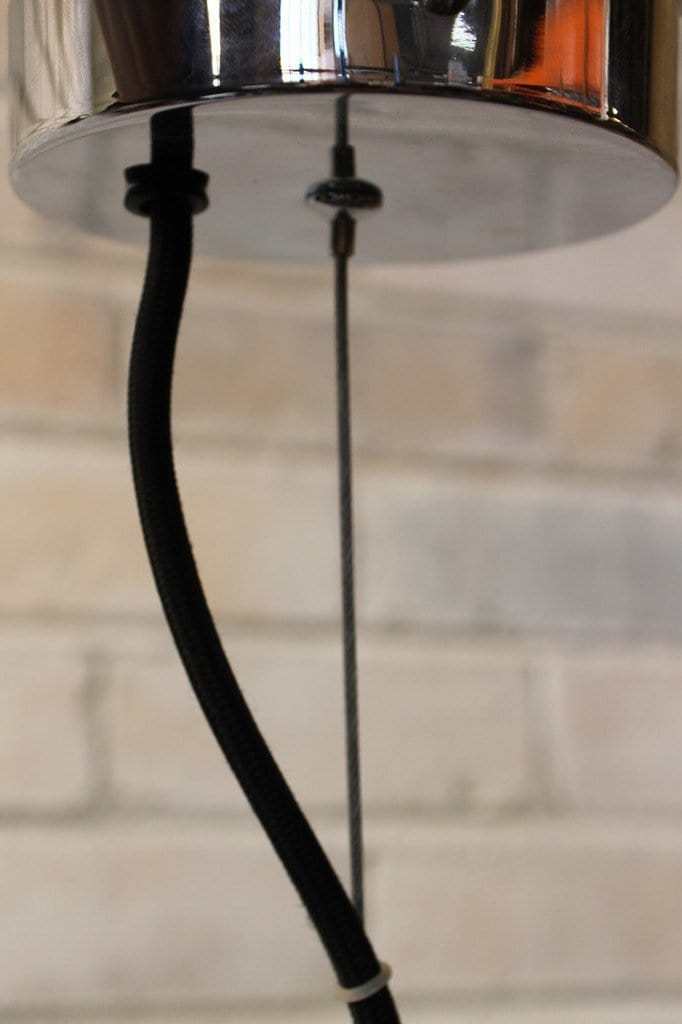 Modern Concrete & Wood Pendant Light - Industrial Style Hanging Fixture for Kitchen Island, Dining Room & Bedroom Lighting