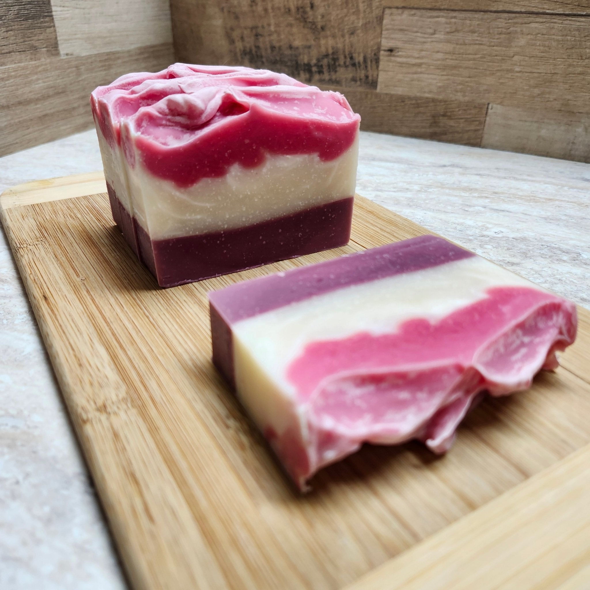 Organic Black Cherry Handmade Soap - Natural Moisturizing & Exfoliating Bar Soap for Dry Skin - Perfect for Daily Bath, Shower & Gift Giving