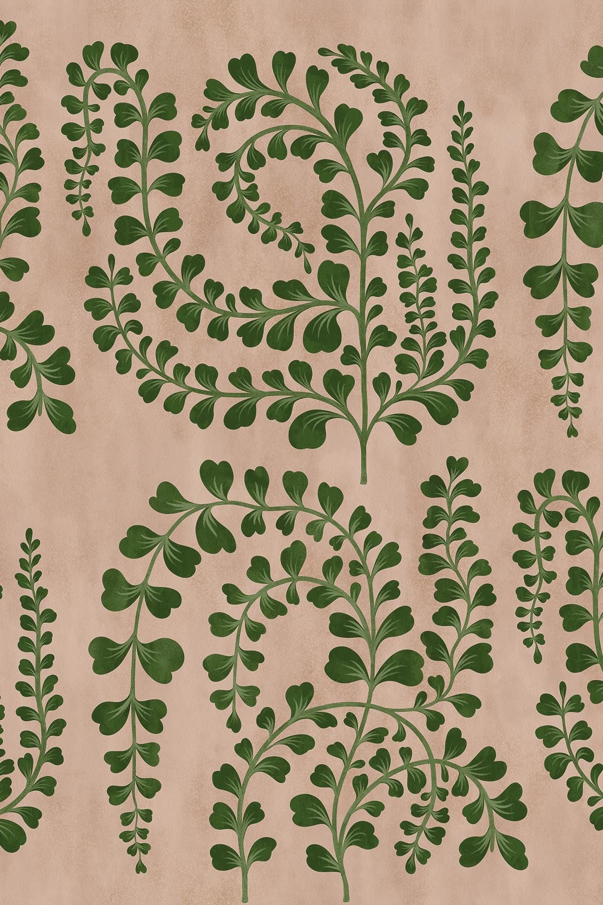 Ornamental Leaves Warm Beige Home Decor - Faux Greenery for Wall Art, Table Centerpieces & Wedding Decorations