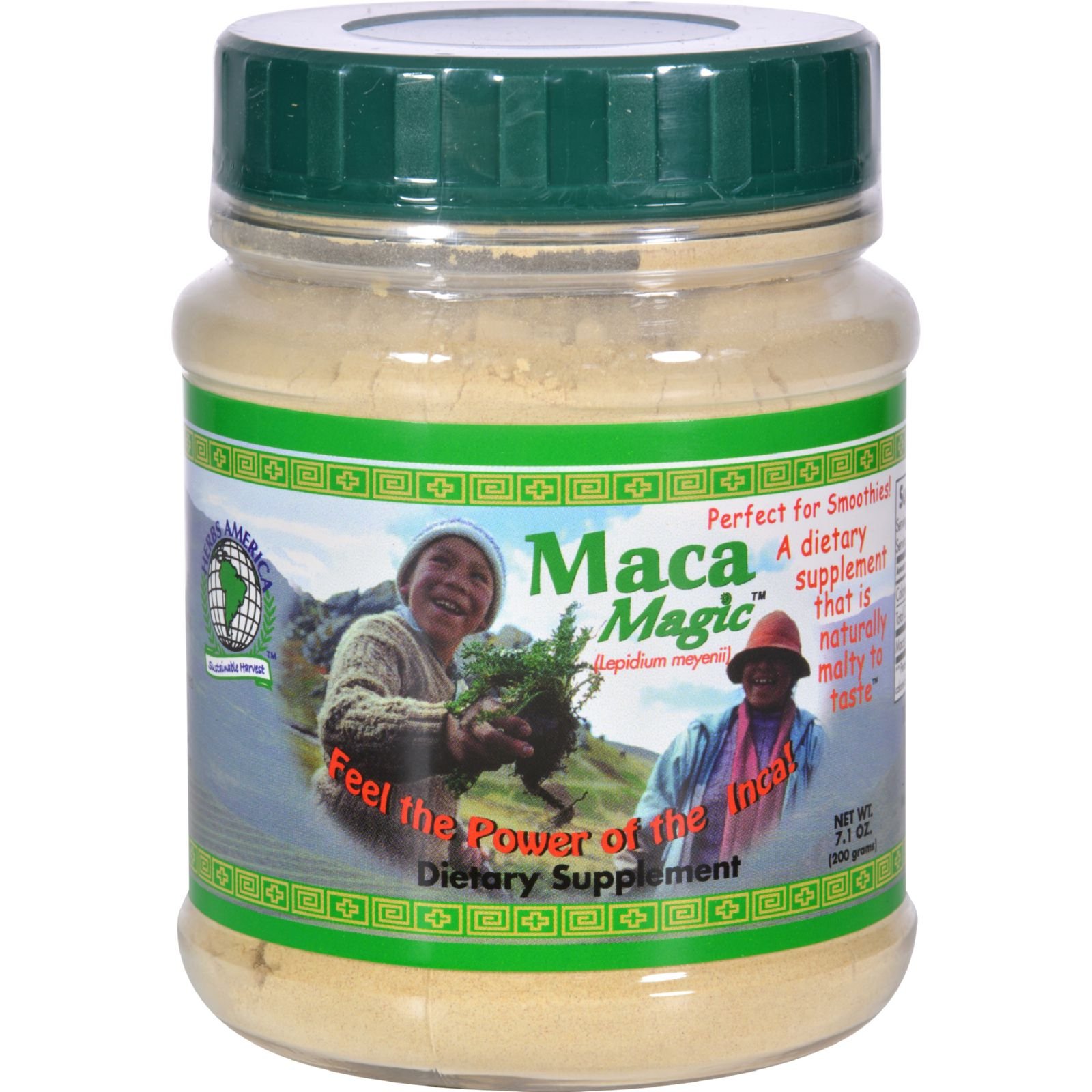 Organic Maca Root Powder - 7.1oz (200g) | Peruvian Superfood for Energy & Vitality | Perfect for Smoothies, Baking & Natural Wellness