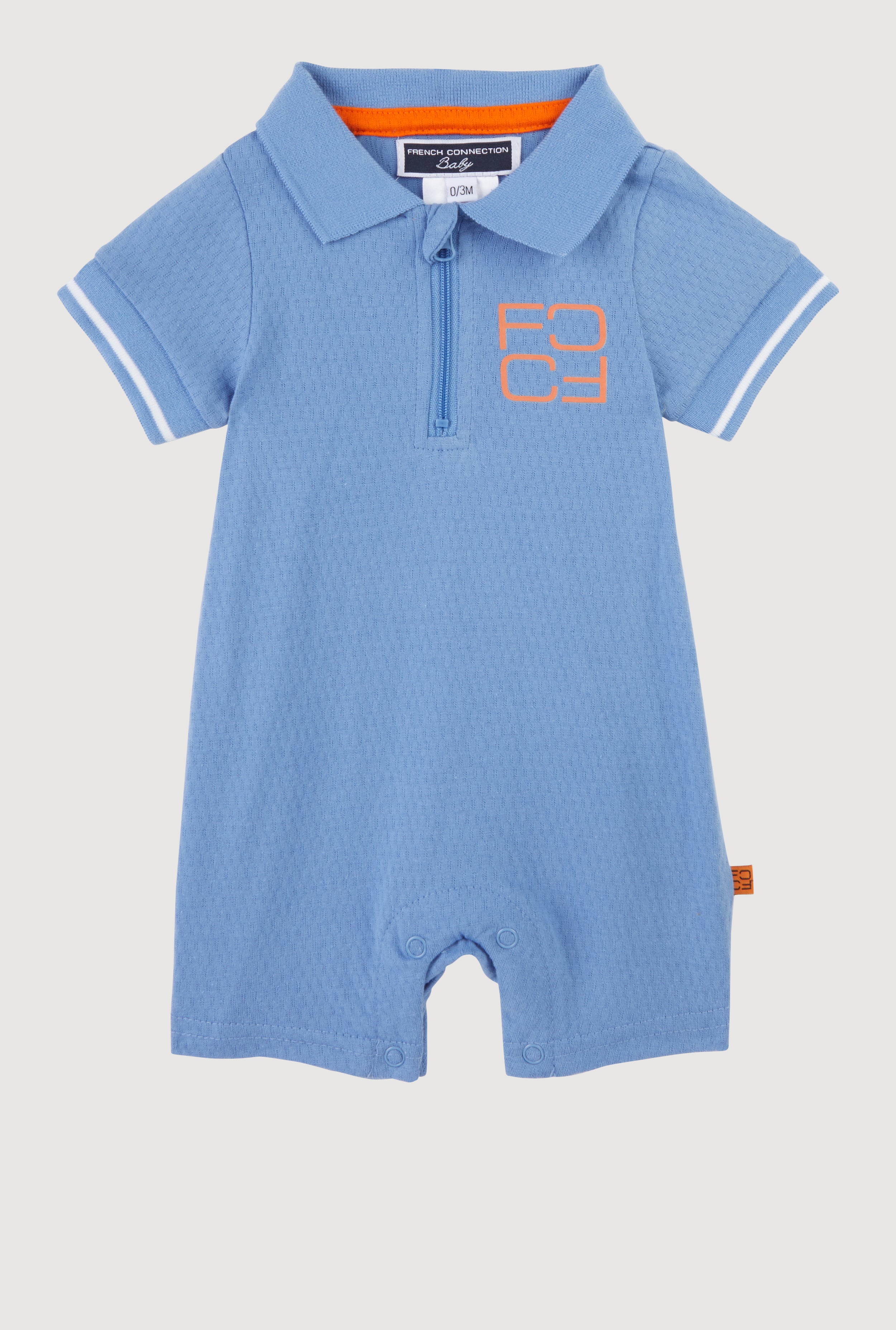 Soft Textured Knit Romper for Babies 0-9 Months - Front Zip for Easy Dressing - Perfect for Playtime, Outings & Photo Shoots