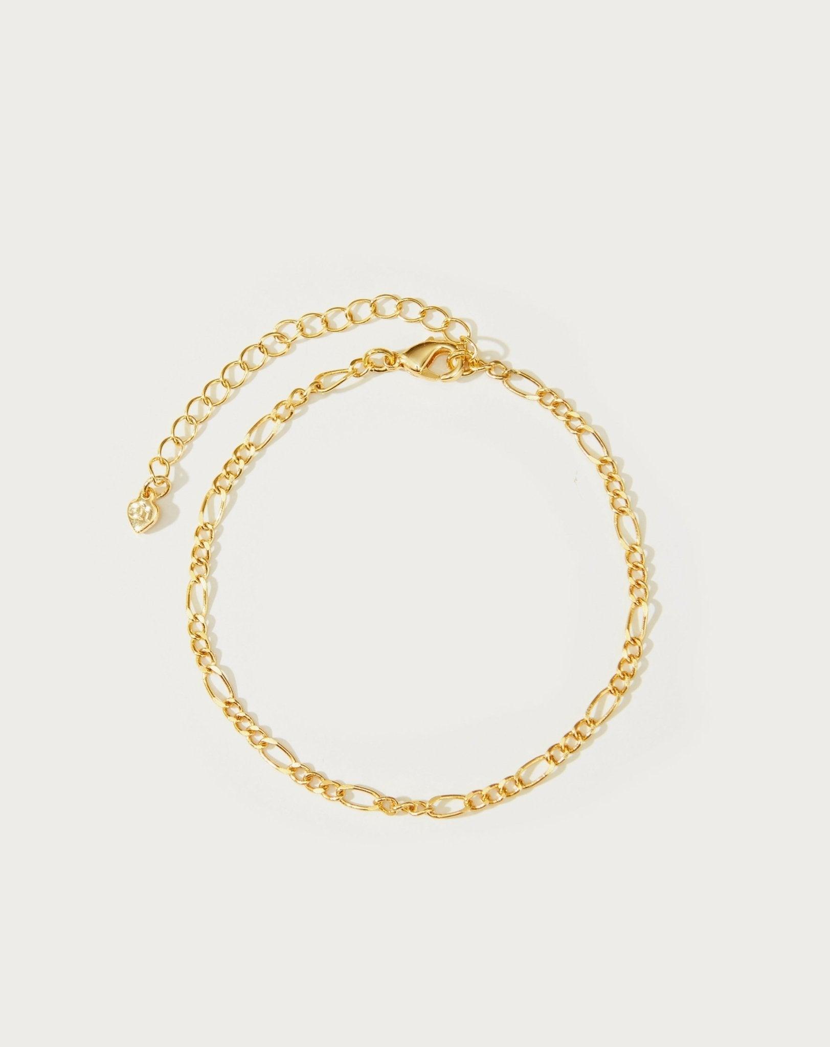 Elegant Nora Figaro Chain Bracelet for Women - Sterling Silver Italian Link Bracelet - Perfect for Casual Wear, Office & Special Occasions