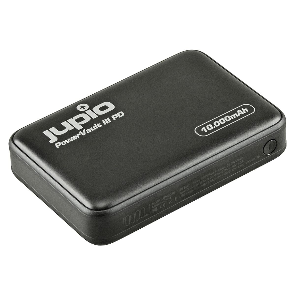 Jupio Powervault III 10000mAh Portable Charger with PD Fast Charging - Power Bank for iPhone, Samsung, iPad, Laptop - Perfect for Travel, Camping, and Emergency Backup