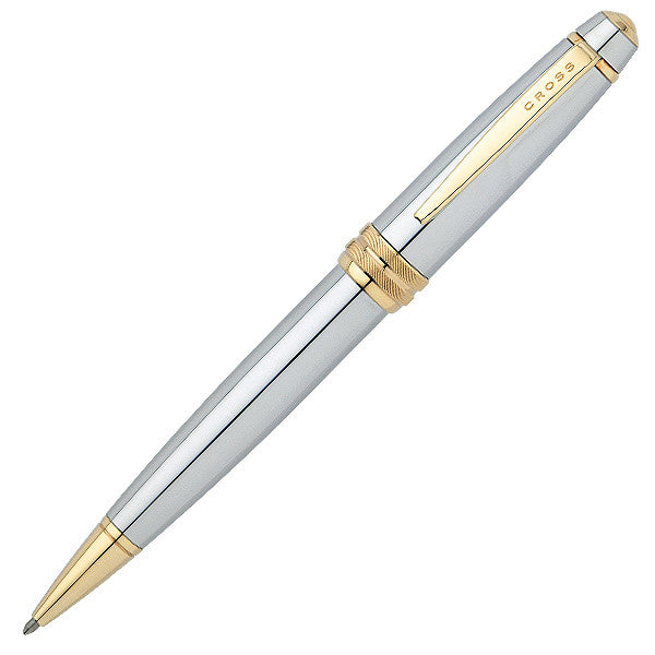 Cross Bailey Ballpoint Pen - Medalist Chrome & Gold Finish - Premium Writing Instrument for Office, School & Gift Giving