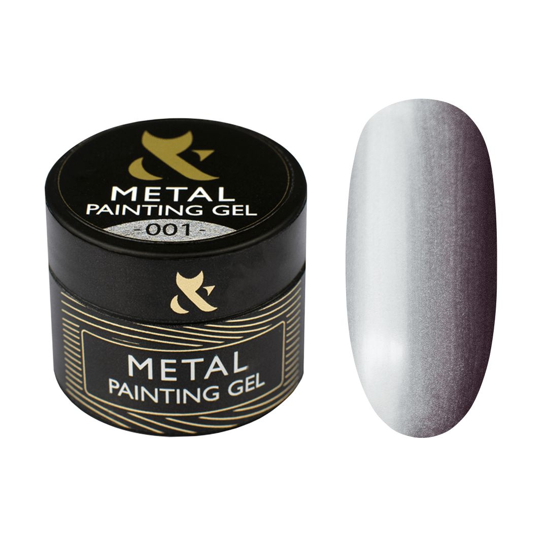 Premium F.O.X Metal Painting Gel 001 - High-Quality Metallic Finish for DIY Crafts, Home Decor & Automotive Touch-Ups - Perfect for Metal Restoration, Jewelry Making & Creative Projects