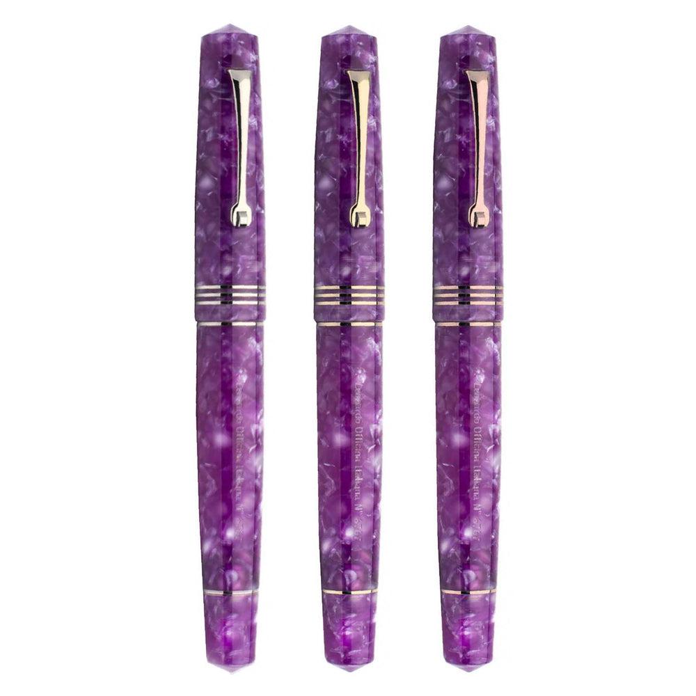 Leonardo Fountain Pen Momento Zero - Premium Stainless Steel Nib, Lavender Purple Luxury Writing Instrument for Calligraphy & Signature | Elegant Gift for Professionals, Writers & Collectors | Perfect for Office, Journaling & Special Occasions