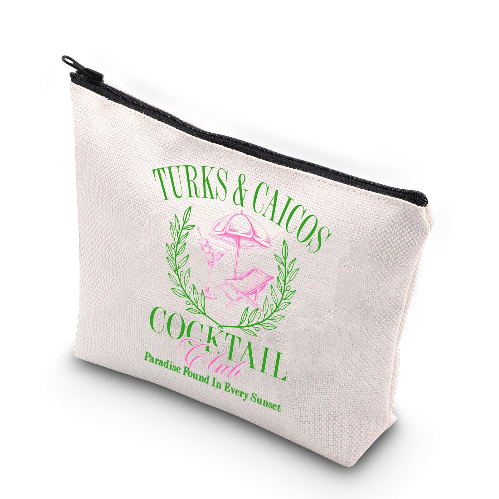 Waterproof Turks and Caicos Makeup Bag - Multifunctional Travel Cosmetic Organizer for Women & Men - Unisex Adult Gift with Turks and Caicos Islands Design - Perfect for Travel, Gym, and Daily Use