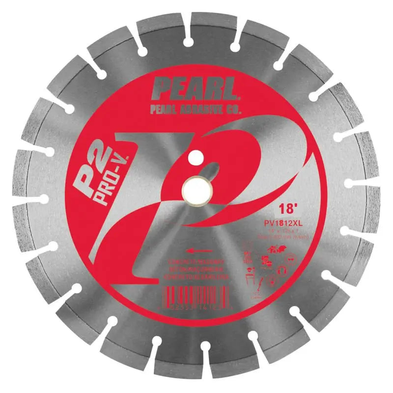Pearl PV1812XL 18-Inch P2 PRO V Segmented Saw Blade - Perfect for Woodworking, Metal Cutting, and DIY Projects