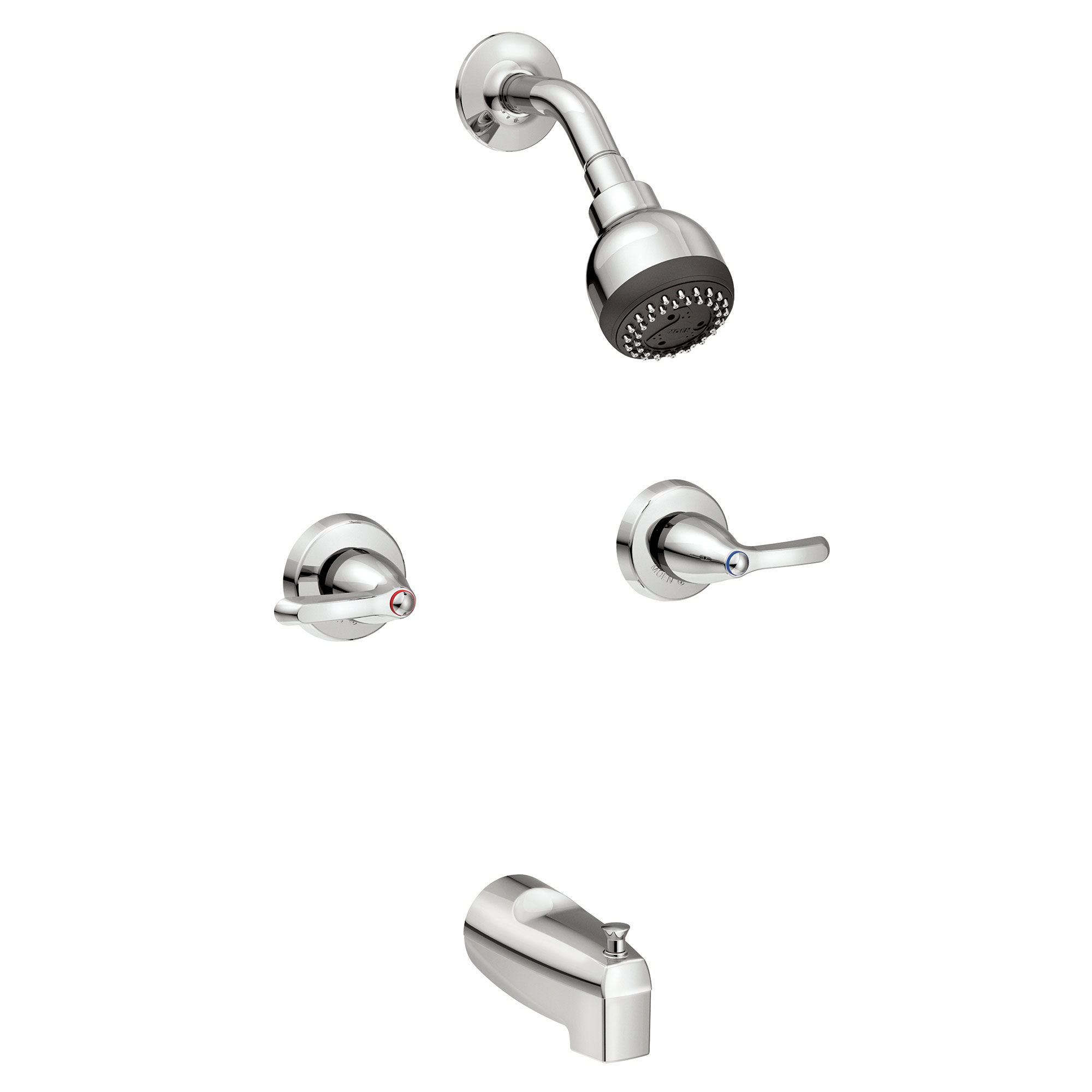 Adler Chrome Standard Tub Shower Faucet - Durable Bathroom Fixture for Shower and Bathtub - Perfect for Home Renovation and Modern Bathroom Upgrades