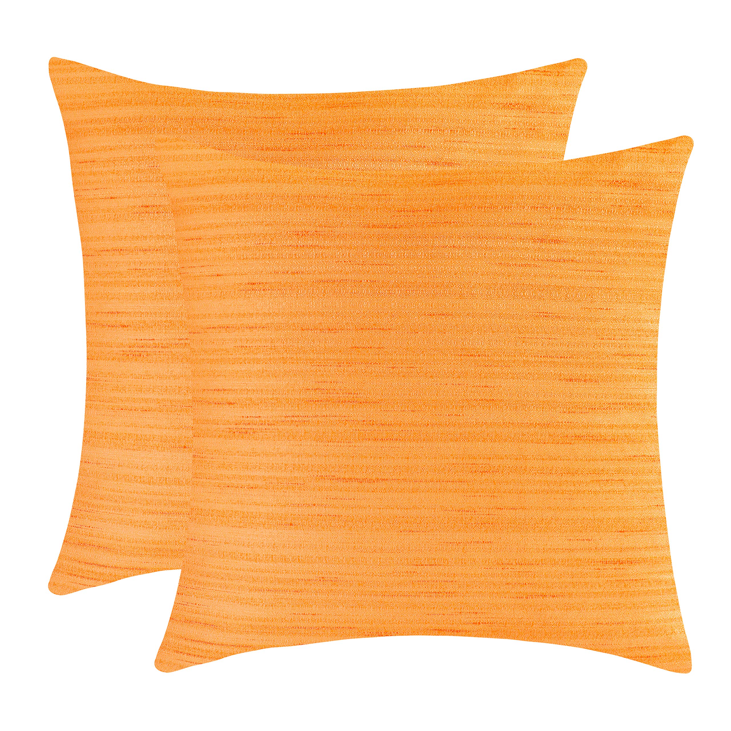 White Petals Orange Throw Pillow Cover 26x26 Inch - 2 Pack Decorative Cushion Covers for Sofa, Bed, Living Room - Soft & Washable Home Decor - Perfect for Cozy Reading Nook & Farmhouse Style Decor