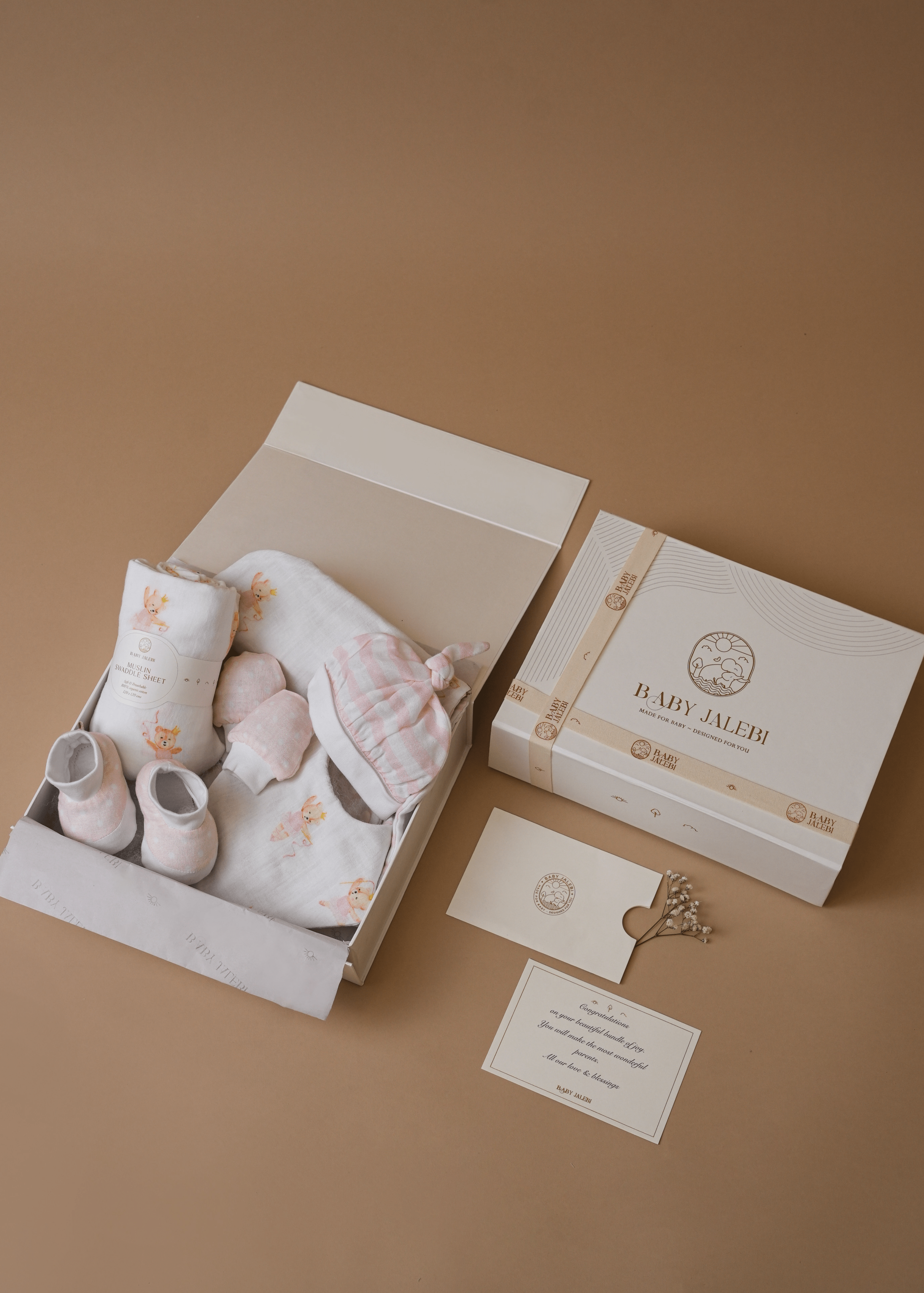 Prima Ballerina Welcome Baby Box - Newborn Gift Set for Girls, Baby Shower Present, Ballet-Themed Keepsake - Perfect for Birthdays, Christenings & Special Celebrations