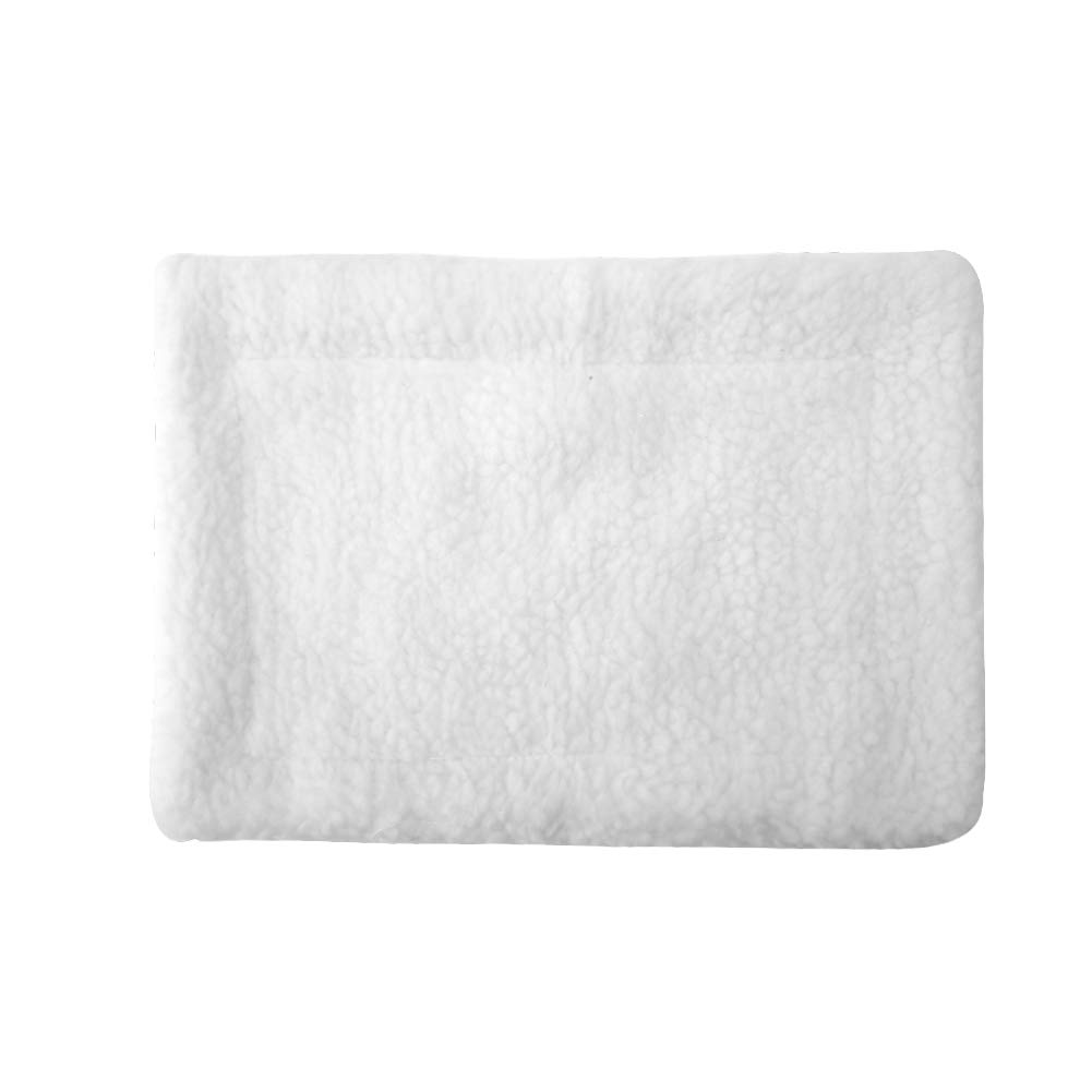 Cozy Hedgehog & Guinea Pig Bed - Plush Small Pet Sleeping Mat for Cage, Home & Travel (White)