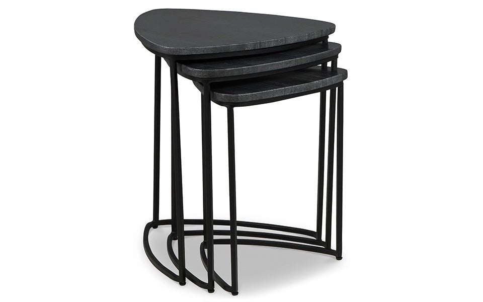 Modern Oliver Accent Table Set - Stylish End Tables for Living Room, Bedroom & Office - Perfect for Home Decor & Small Space Furniture