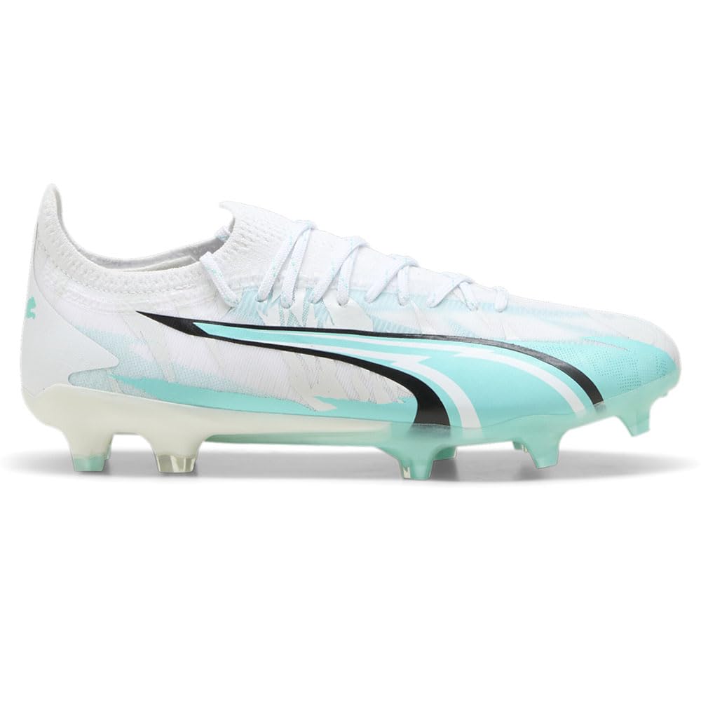 PUMA Women's Ultra Ultimate Rush Firm Ground Soccer Cleats - White - Size 8.5 M - Lightweight Football Shoes for Artificial Turf & Outdoor Matches - Perfect for Training, Games & Competitive Play