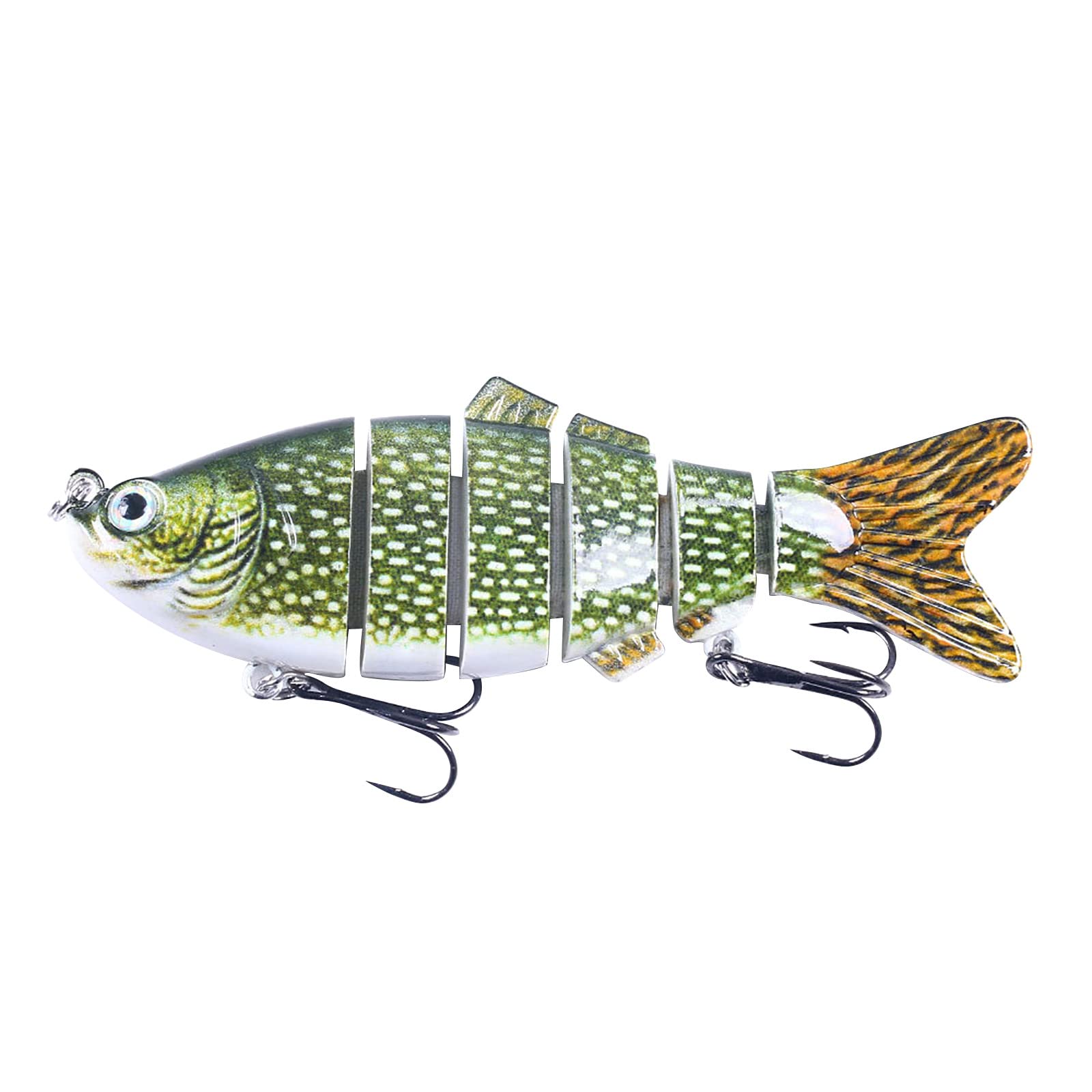 10cm 18g Multi-Segment Fishing Lures - Hard Hooks AU8 for Bass Fishing