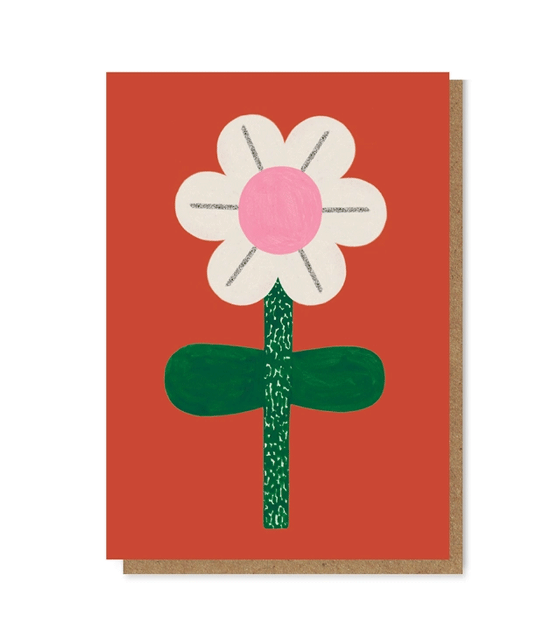 Floral Greeting Card by Daria Solak - Handmade Botanical Illustration for Birthdays, Weddings & Thank You Notes | Perfect for Special Occasions & Gift Giving