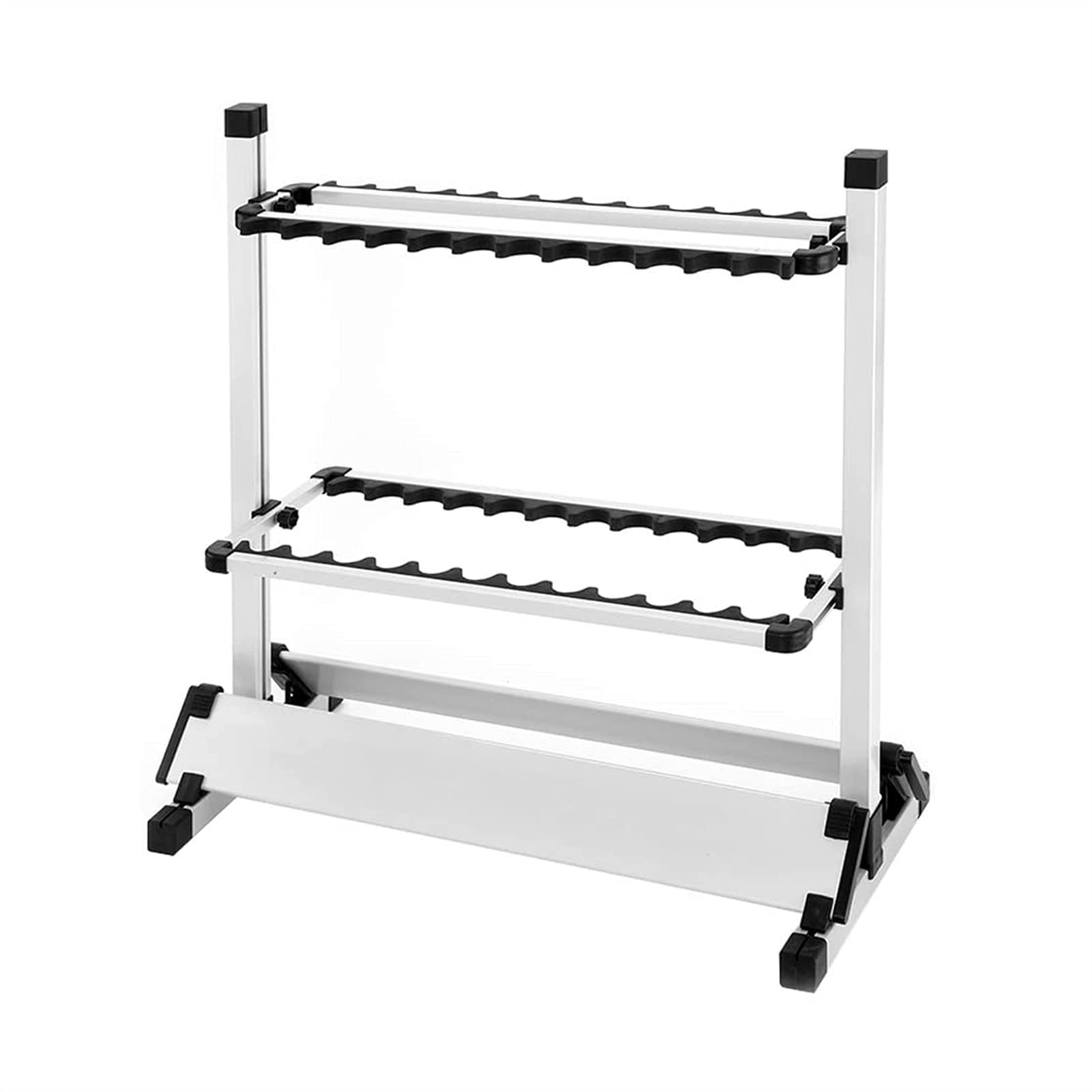 ZLQBHJ Fishing Rod Rack - Heavy Duty Fishing Rod Holder for 12 Rods & Combos | Wall Mounted Storage Organizer for Garage, Boat, or Fishing Cabin