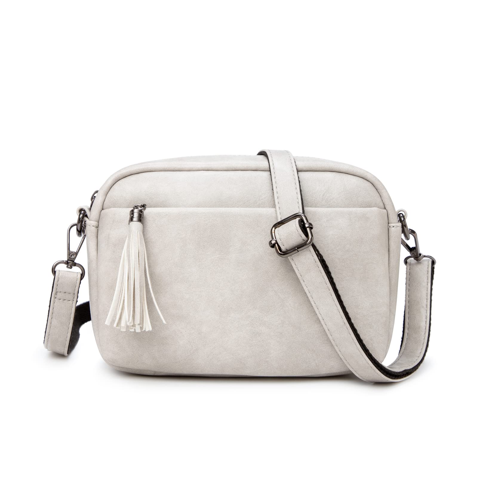 Lightweight Medium Crossbody Bag for Women - Stylish Camera Shoulder Purse with Tassel & Triple Zipper Pockets | Perfect for Travel, Shopping & Everyday Use