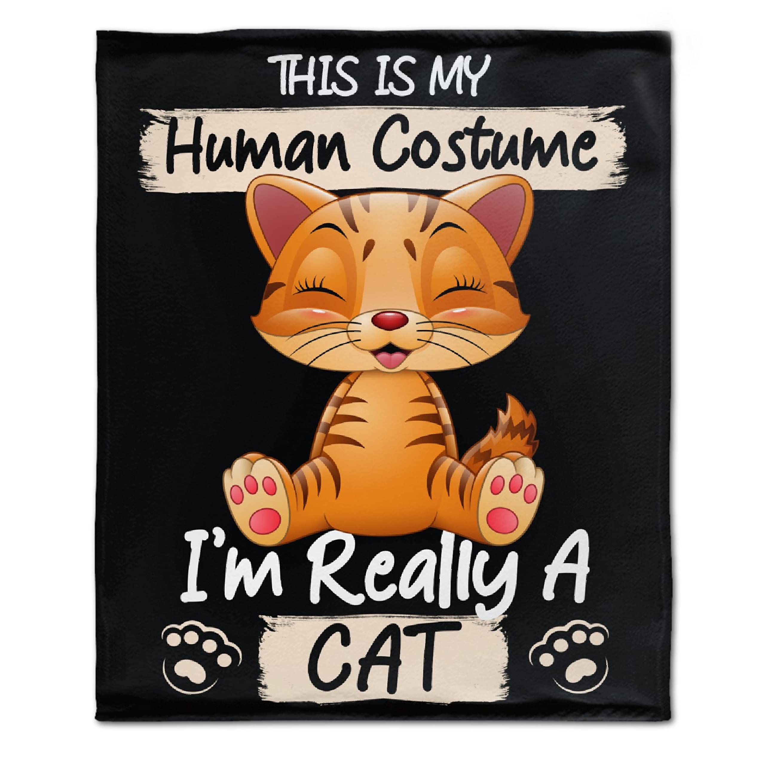 Soft Warm Cozy Fleece Flannel Cat Blanket Throw - 120