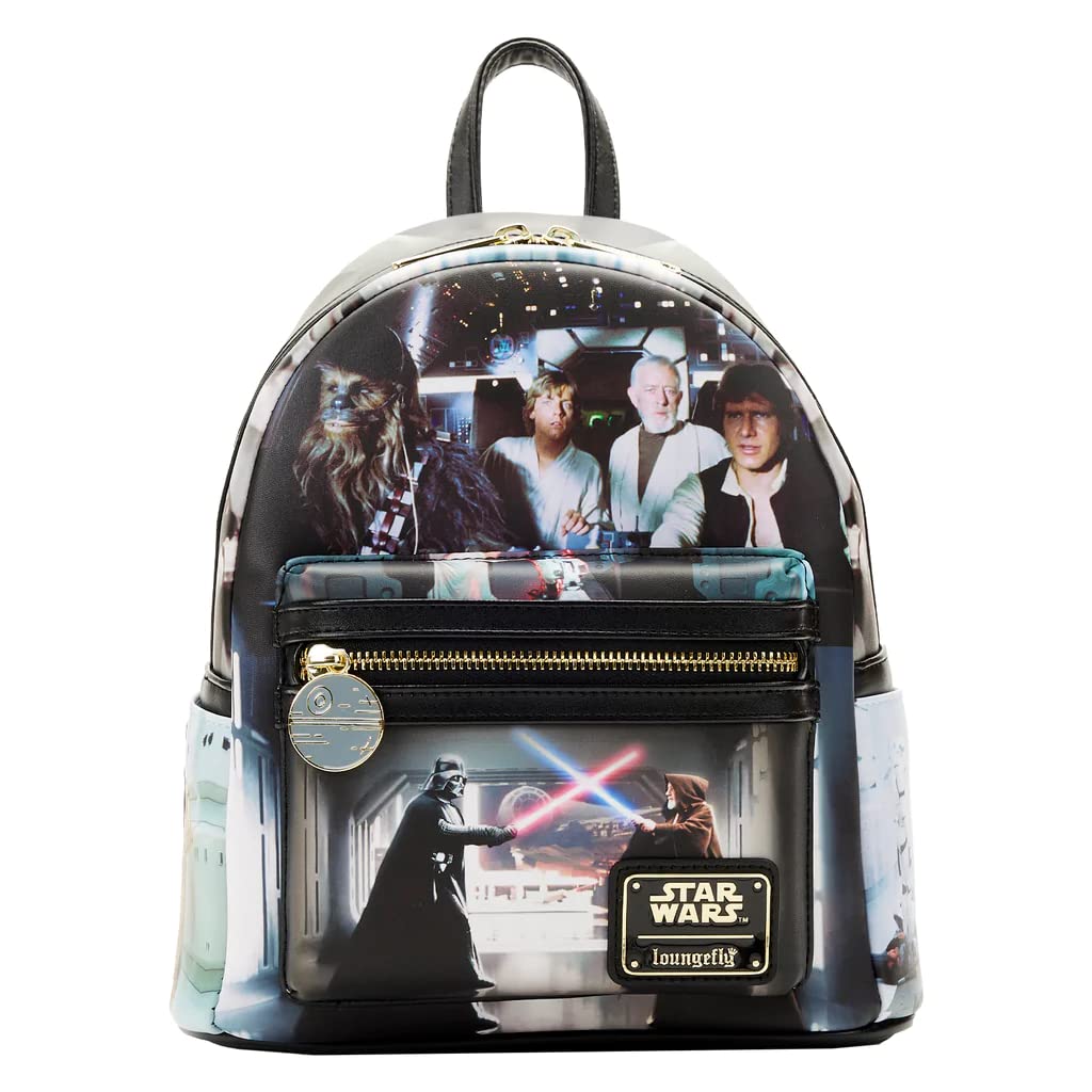 Loungefly Star Wars A New Hope Final Frame Mini Backpack - Cute & Durable Disney Cosplay Bag for Fans, Collectors & Everyday Use