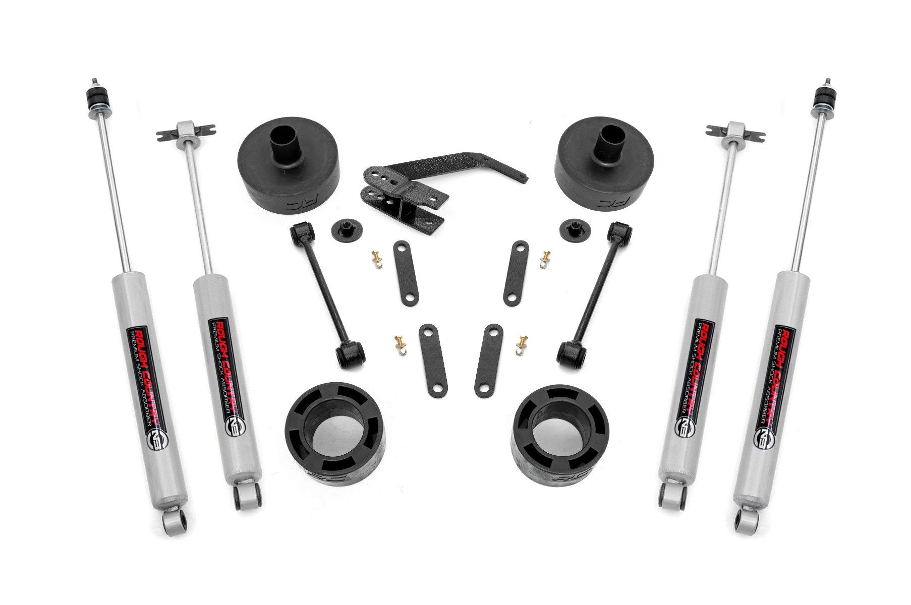 2.5 Inch Lift Kit for Jeep Wrangler JK & Unlimited (2007-2018) - Heavy Duty Suspension Spacers N3 65730 | Off-Roading, Trail Riding & 4x4 Adventure Upgrade