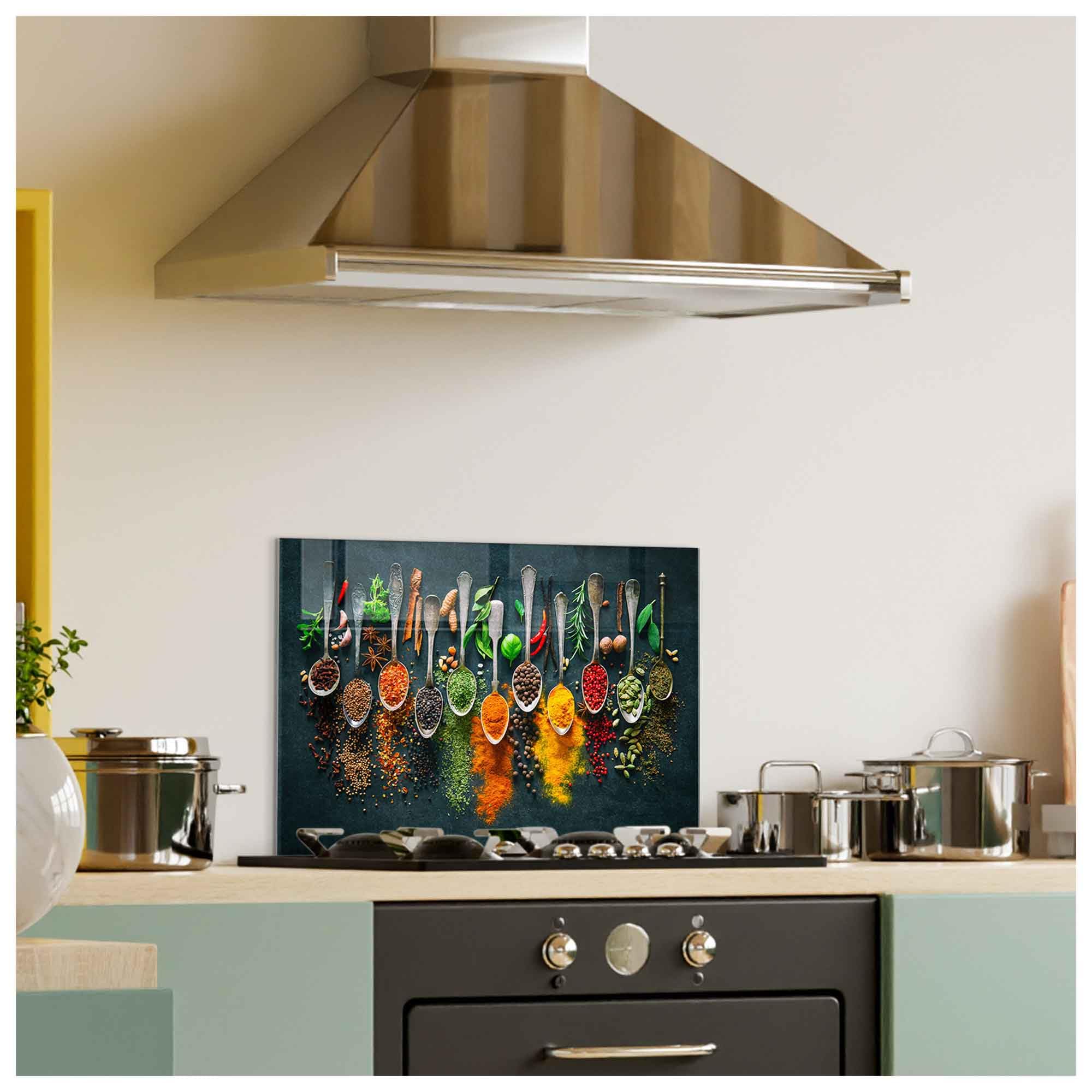 Tempered Glass Kitchen Backsplash - 20x30