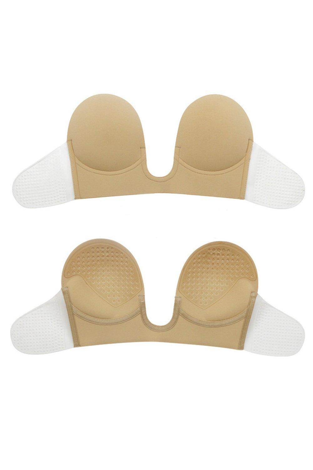 Invisible Strapless Push Up Bra - Nylon Self-Adhesive Bra for Women, Seamless & Comfortable - Perfect for Wedding Dresses, Evening Gowns & Backless Outfits