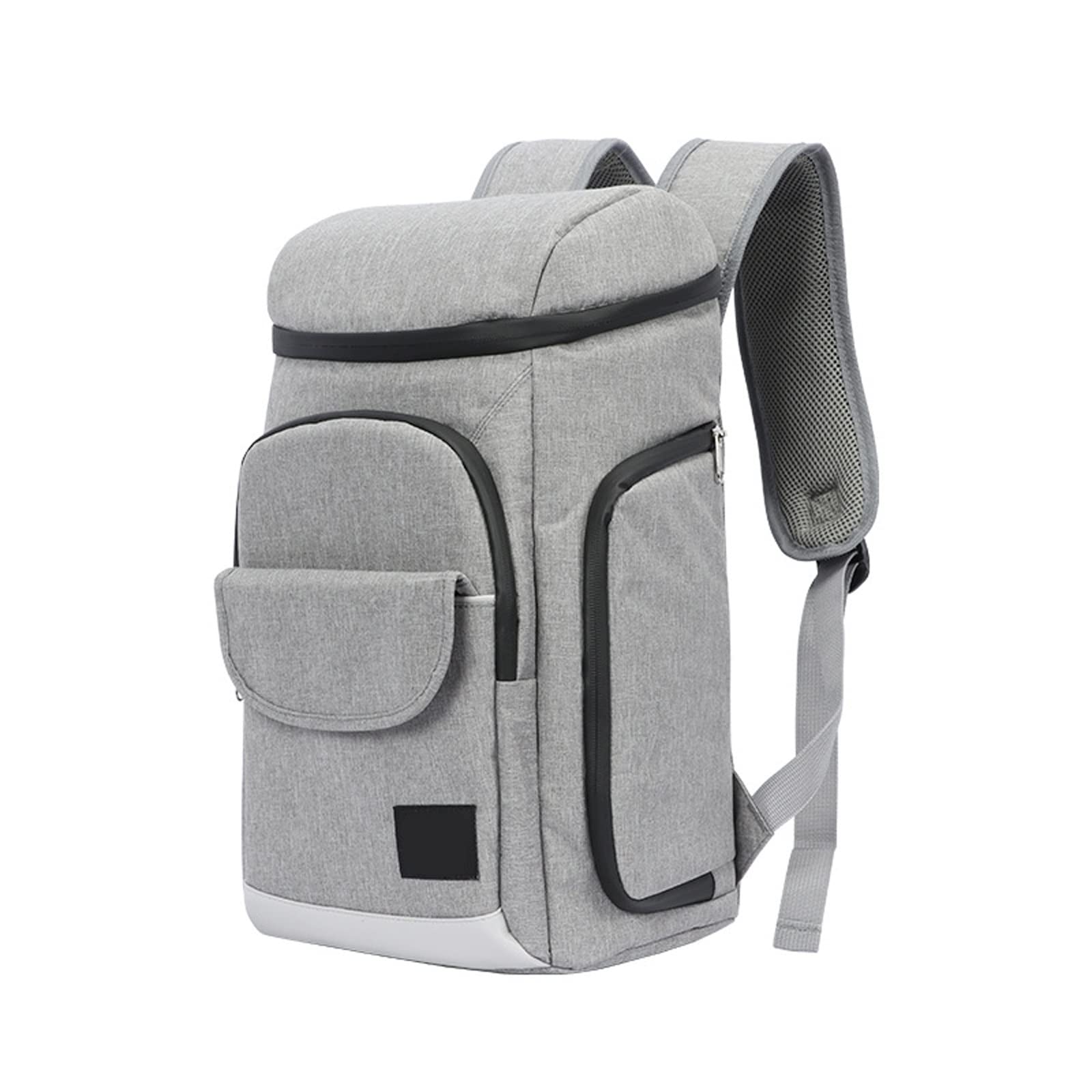Premium Insulated Cooler Backpack - Lightweight Waterproof Lunch Bag with Leakproof Design & Built-in Bottle Opener - Perfect for Work, Picnics, Fishing, Hiking, Camping & Beach Outdoors (Black)