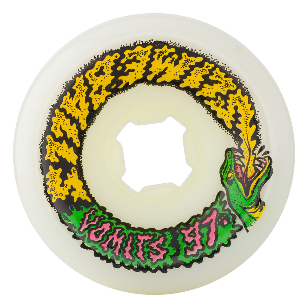 60mm 97a White Slime Balls Snake Vomits Wheels - Perfect for Skateboarding, Longboarding, and Outdoor Sports