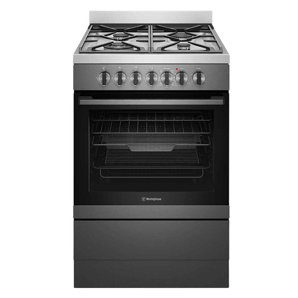 Westinghouse 60cm Dual Fuel Freestanding Oven with Fan Forced Cooking - WFE616DSC | Perfect for Baking, Roasting & Family Meals