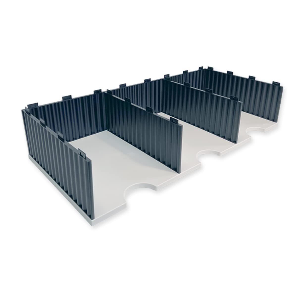Ultimate Office TierDrop™ 3-Wide Riser Storage Base - 5 Inch Elevated Organizer for Easy Access to Lower Compartments & Supplies - Perfect for Desk Organization, Home Office, and Workspace Efficiency