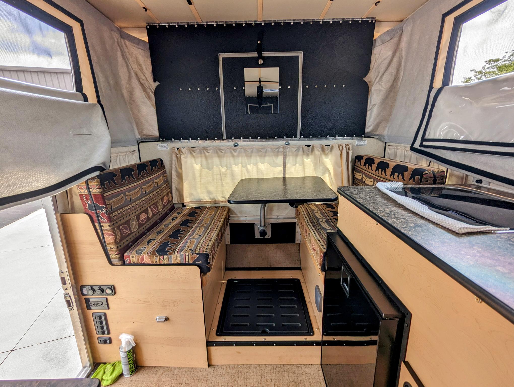 2020 Fleet Flatbed Four Wheel Camper - Heavy Duty Truck Camper for Off-Road Adventures & Camping Trips | Durable Aluminum Construction | Perfect for Outdoor Enthusiasts & Full-Time RV Living