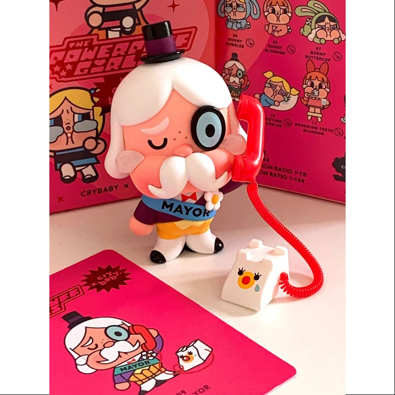 Powerpuff Girls Crybaby Series - The Mayor Collectible Action Figure | Cartoon Network Merchandise for Fans & Collectors | Perfect for Display, Gifts, and Cosplay