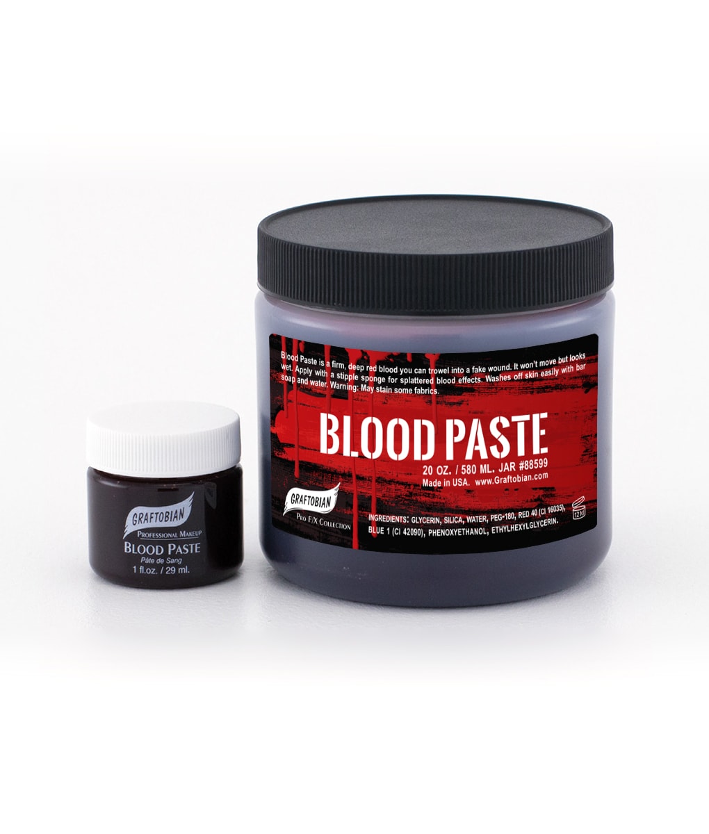 Deep Red Blood Paste - High-Quality Special Effects Makeup for Halloween, Cosplay, and Theatrical Performances