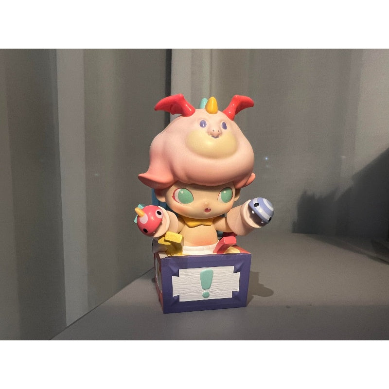 DIMOO No One's Gonna Sleep Tonight Series Scare Box - Horror Themed Collectible Toy for Halloween Decor & Party Pranks