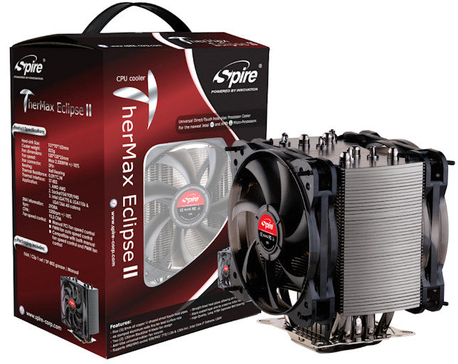 Spire TME III Thermal Eclipse V3 CPU Cooler SP984N1 - High Performance PC Cooling Solution for Gaming & Overclocking | Perfect for Desktop Computers and Workstations
