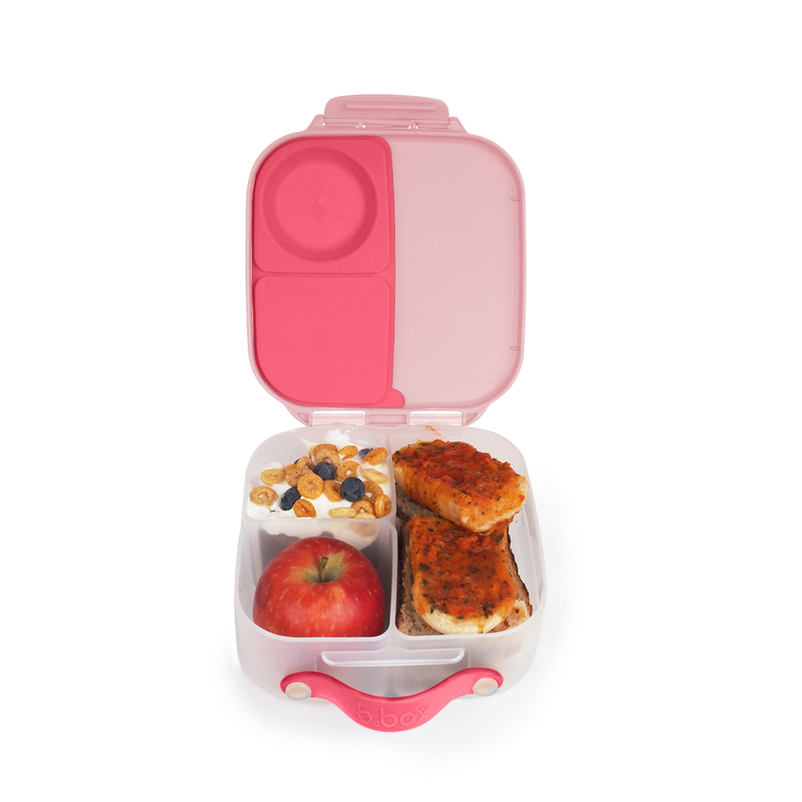 **b.box Mini Kids Lunch Box - Leakproof Bento Box with 2 Compartments, BPA Free, 4.25 Cup Capacity (Flamingo Fizz) - Perfect for School, Picnics & On-the-Go Snacks**